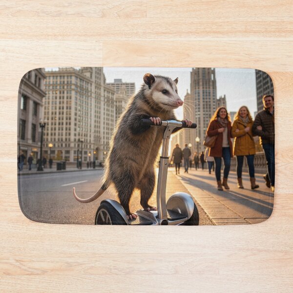 Item preview, Opossum Tools Around Chicago on a Segway designed and sold by Tridentulus.