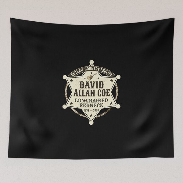 Item preview, David Allan Coe Outlaw Country Legend 1939 2026 designed and sold by ShopVelona.