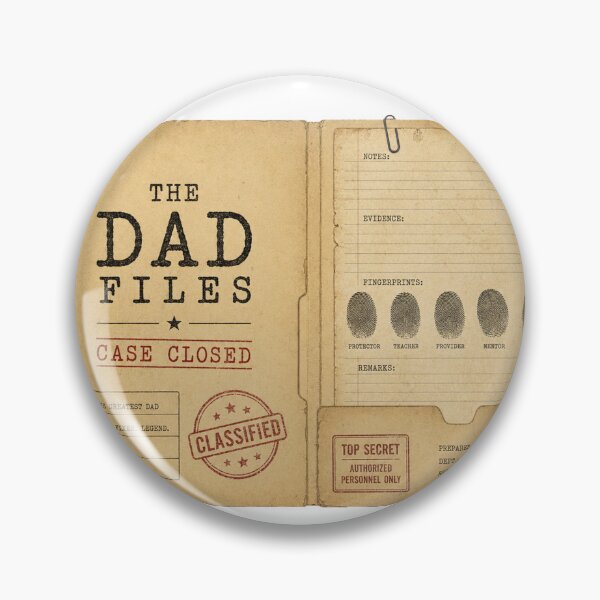 Item preview, The Dad Files Case Closed Vintage Detective Father's Day Gift designed and sold by Amnesia-Proto.
