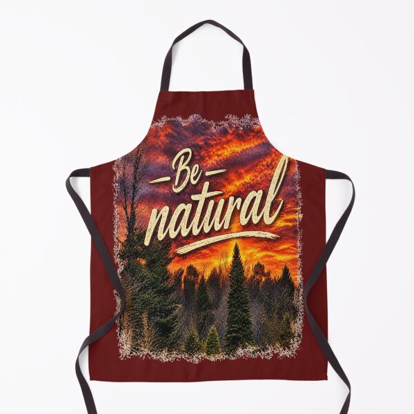 Aperçu de l'œuvre T-shirt Be Natural Vintage Sunset Forest | T-shirt graphique pour amoureux de la nature | T-shirt au style rustique et outdoor | Design inspirant inspiré par la nature sauvage créée et vendue par EACS Photo.