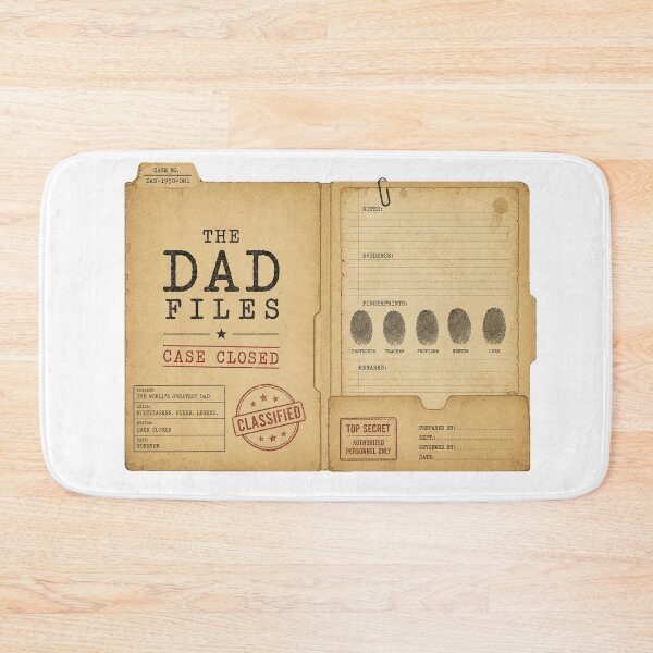 Item preview, The Dad Files Case Closed Vintage Detective Father's Day Gift designed and sold by Amnesia-Proto.