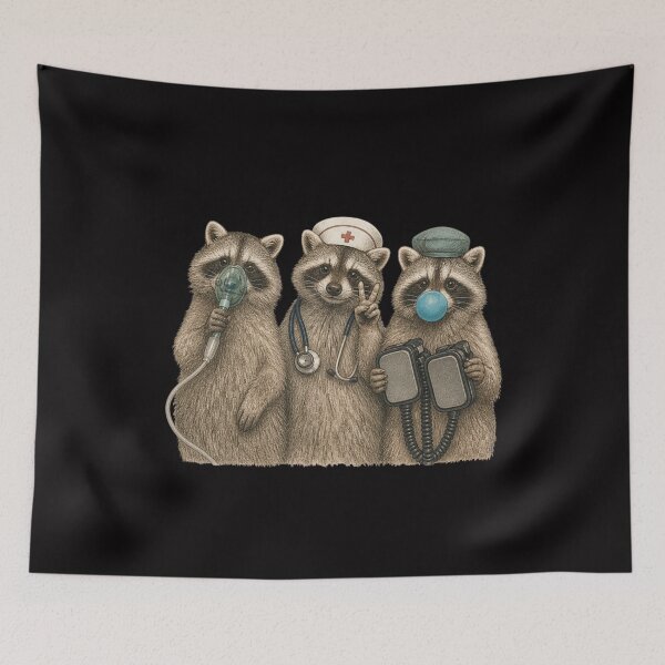 Item preview, Raccoon Emergency Medical Team designed and sold by colorsartss.