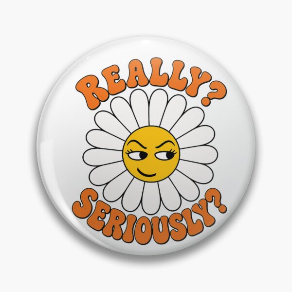 Item preview, Really Seriously Side Eye Emoji Daisy - Funny Retro Flower Aesthetic designed and sold by Horizon Prime.