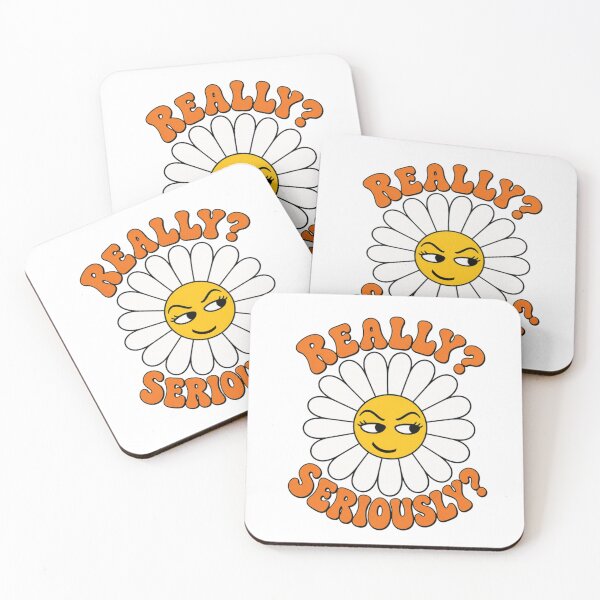 Item preview, Really Seriously Side Eye Emoji Daisy - Funny Retro Flower Aesthetic designed and sold by Horizon Prime.