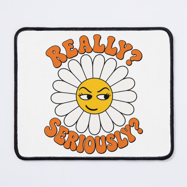 Item preview, Really Seriously Side Eye Emoji Daisy - Funny Retro Flower Aesthetic designed and sold by Horizon Prime.