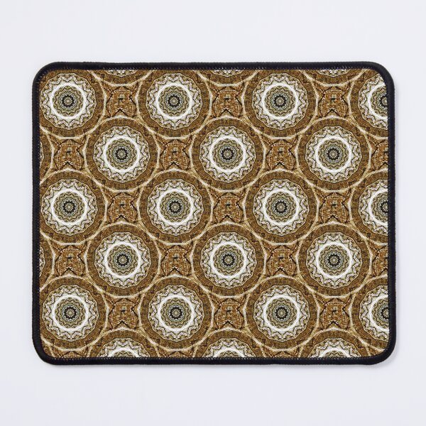 Item preview, Circular Mandala Pattern in Caramel Brown designed and sold by Artistestella.