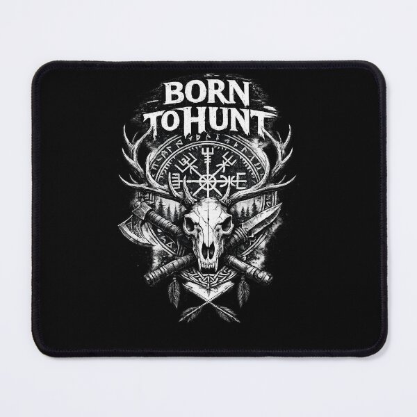 Item preview, Born to Hunt Design - Viking Warrior Skull Graphic designed and sold by MarketWolf.