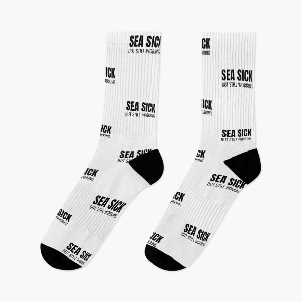 Item preview, Sea Sick But Still Working (Black) designed and sold by ShipCrewNation.