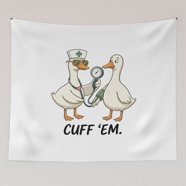 Item preview, Cool Nurse Duck Checking Blood Pressure designed and sold by colorsartss.
