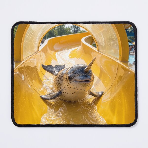 Item preview, Baby Narwhal Loves the Water Slide designed and sold by Tridentulus.
