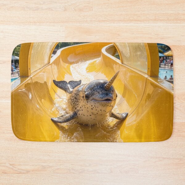 Item preview, Baby Narwhal Loves the Water Slide designed and sold by Tridentulus.