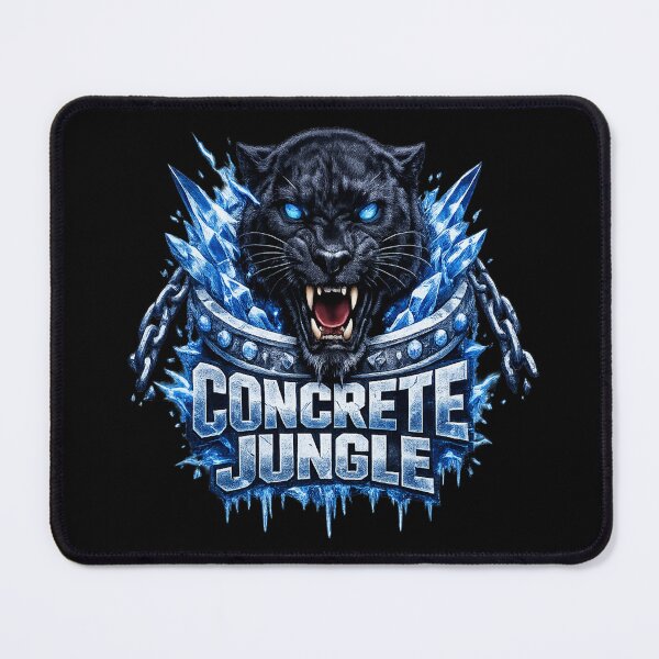 Item preview, Concrete Jungle Panther Ice Crystal Breaking Chains Aesthetic designed and sold by Xemora.