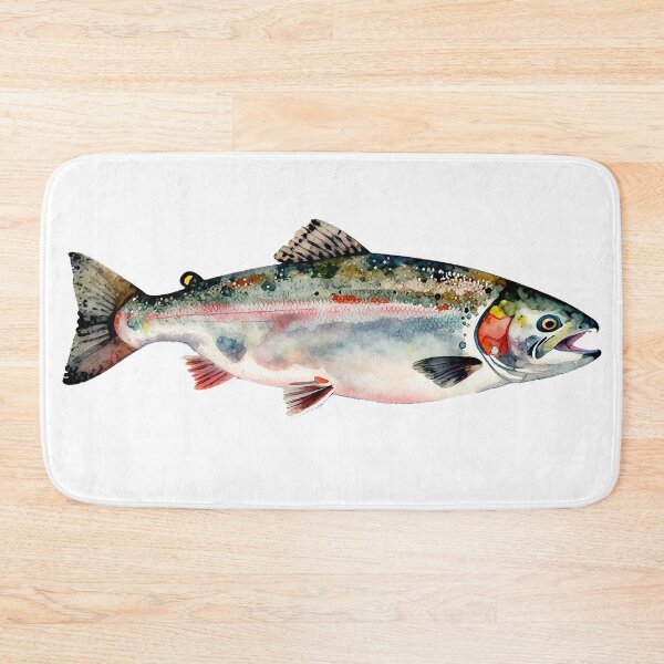 Item preview, Watercolor Salmon designed and sold by Mia's Menagerie.