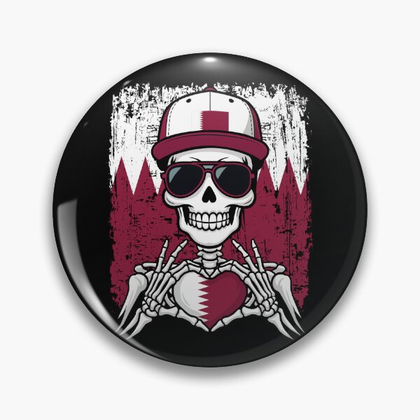 Item preview, Qatar Pride Skeleton Art Tee designed and sold by Colorful Designs.
