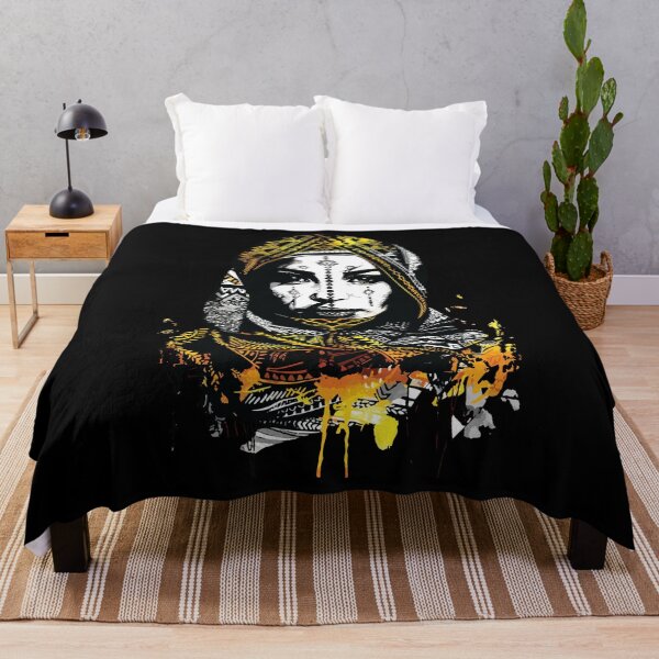 Item preview, Golden Tribal Woman Intricate Patterns Bold Portrait designed and sold by RamyGallery.