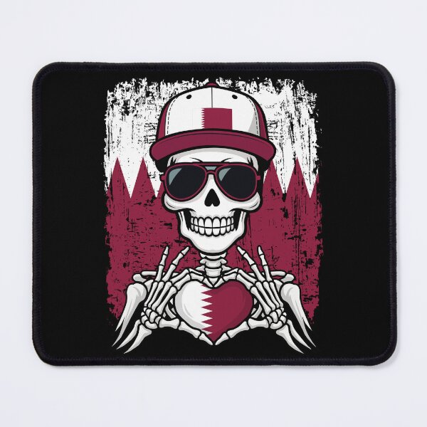 Item preview, Qatar Pride Skeleton Art Tee designed and sold by Colorful Designs.