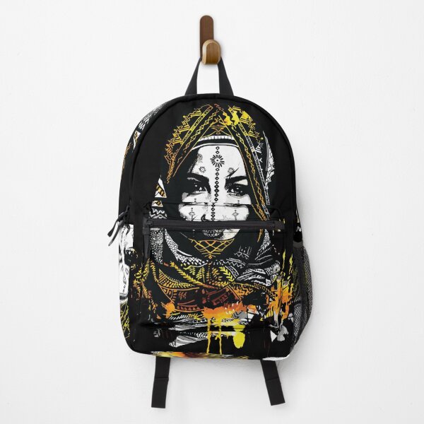 Item preview, Golden Tribal Woman Intricate Patterns Bold Portrait designed and sold by RamyGallery.