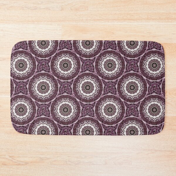 Item preview, Circular Mandala Pattern in Burgundy designed and sold by Artistestella.