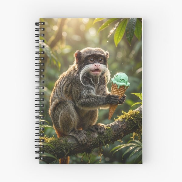 Item preview, Emperor Tamarin Enjoys an Ice Cream Cone designed and sold by Tridentulus.