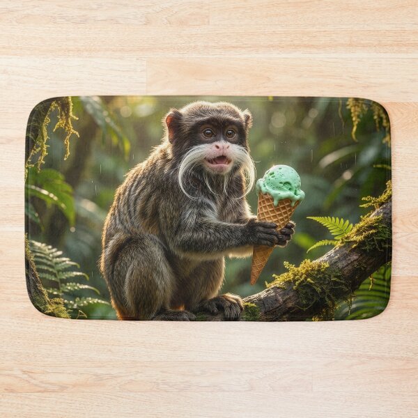 Item preview, Emperor Tamarin Enjoys an Ice Cream Cone designed and sold by Tridentulus.