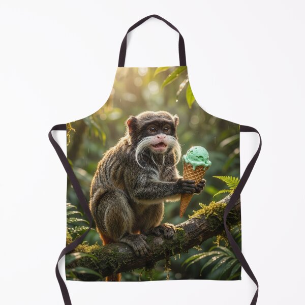 Item preview, Emperor Tamarin Enjoys an Ice Cream Cone designed and sold by Tridentulus.
