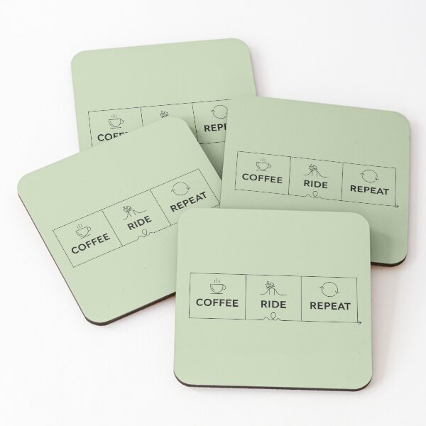 Item preview, Coffee Ride Repeat – Theme Park Roller Coaster Icons designed and sold by Coaster Culture Industries.