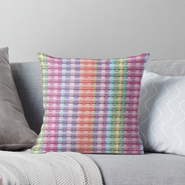 Item preview, Big Pastel Rainbow Chunky Knit Stripe Photo Texture designed and sold by DigitaICraft.
