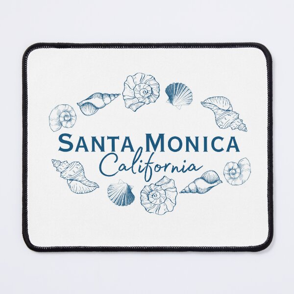 Item preview, Santa Monica California Seashell Circle Shirt | Coastal Beach Souvenir Tee | Ocean-Inspired California Apparel designed and sold by DonnaRaine.