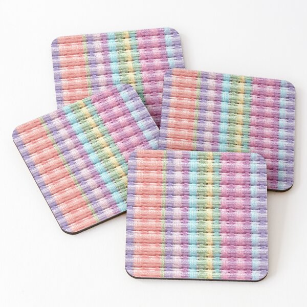 Item preview, Small Pastel Rainbow Chunky Knit Stripe Photo Texture designed and sold by DigitaICraft.