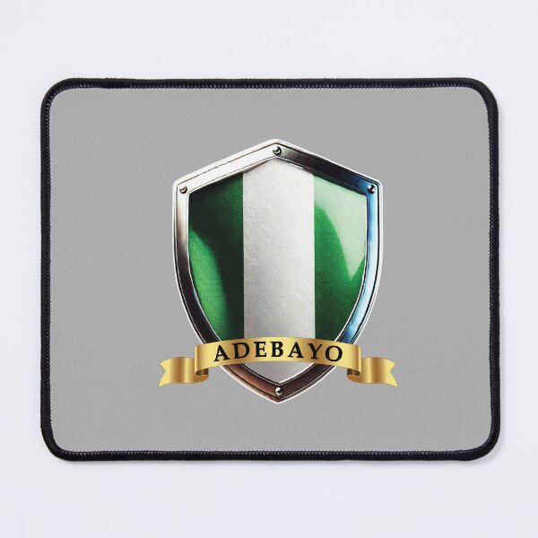 Item preview, Adebayo Nigeria Heritage Name Shield designed and sold by Highlandkings.