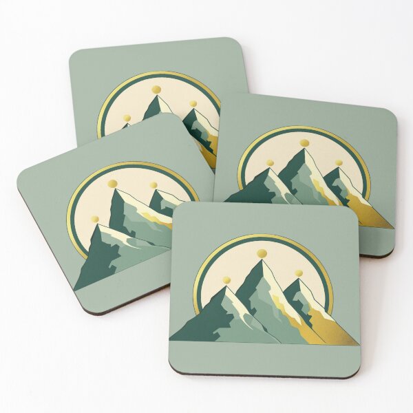 Item preview, Retro Stylized Mountains designed and sold by surlycakes.