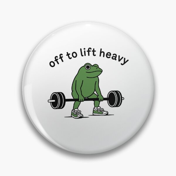 Item preview, Off To Lift Heavy Funny Frog Weight Lifter Weightlifting Body Builder Gym Fit Fitness Gift designed and sold by gunaone-design.