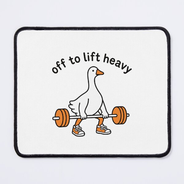 Item preview, Off To Lift Heavy Funny Goose Weight Lifter Weightlifting Body Builder Gym Fit Fitness Gift designed and sold by gunaone-design.