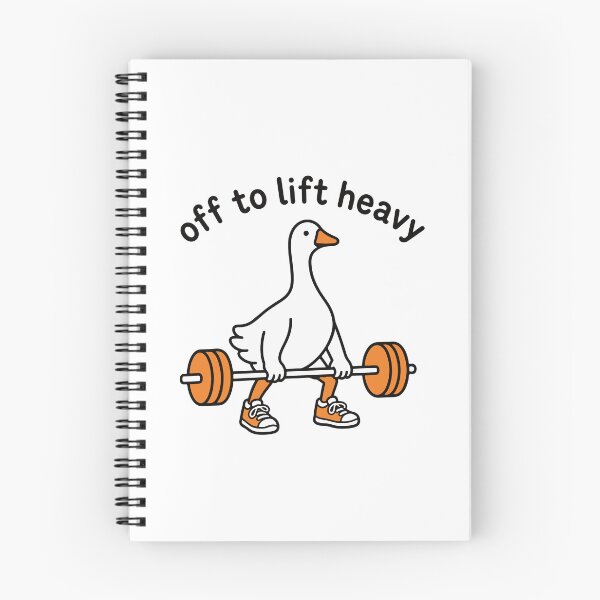 Item preview, Off To Lift Heavy Funny Goose Weight Lifter Weightlifting Body Builder Gym Fit Fitness Gift  designed and sold by gunaone-design.