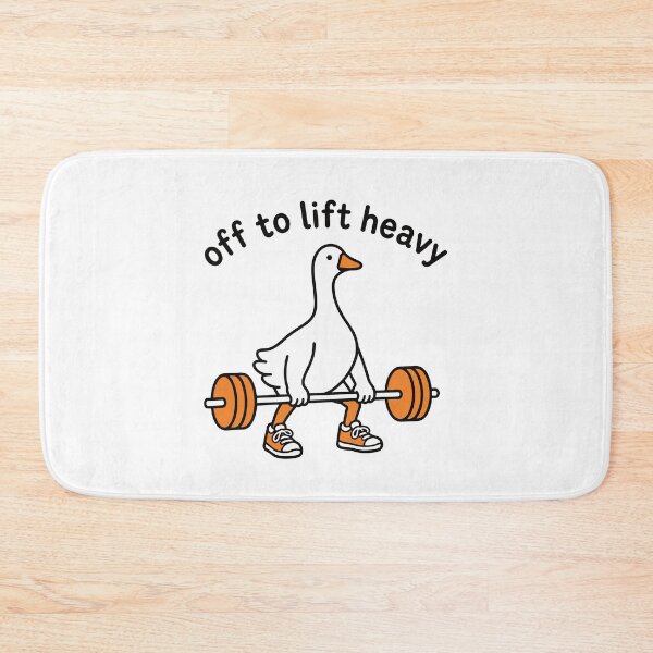 Item preview, Off To Lift Heavy Funny Goose Weight Lifter Weightlifting Body Builder Gym Fit Fitness Gift  designed and sold by gunaone-design.