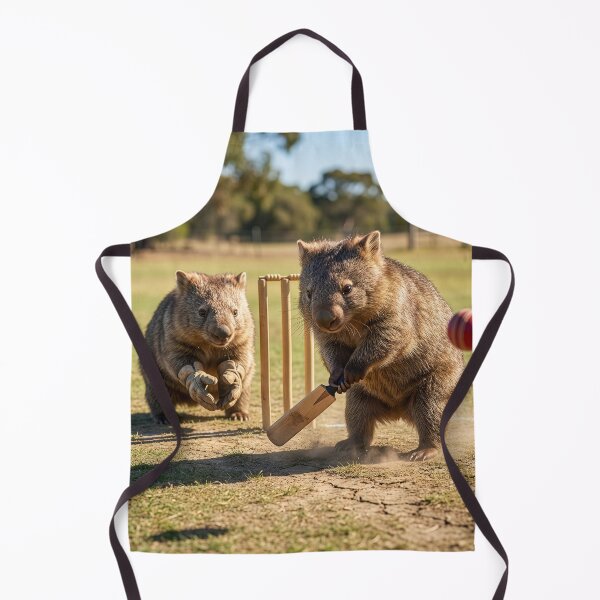 Item preview, Wombats Play Cricket designed and sold by Tridentulus.
