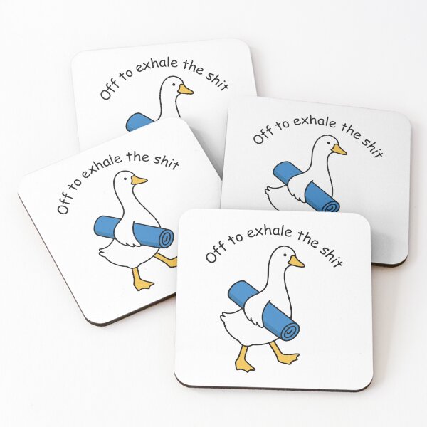 Item preview, International Yoga Day June 21 Cute Goose Namaste Yoga Lover designed and sold by gunaone-design.