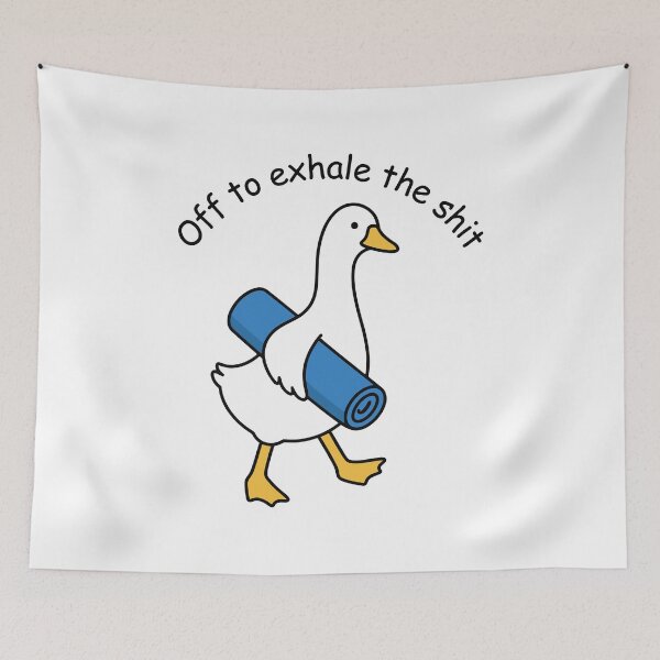 Item preview, International Yoga Day June 21 Cute Goose Namaste Yoga Lover designed and sold by gunaone-design.
