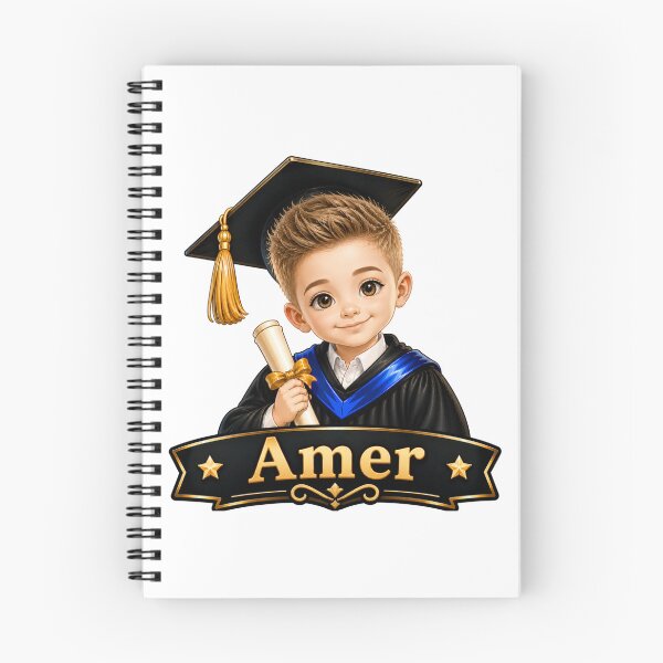 Aperçu de l'œuvre Autocollant mignon pour la remise des diplômes de maternelle d'un garçon américain, promotion 2026 créée et vendue par JoyPopSticker.