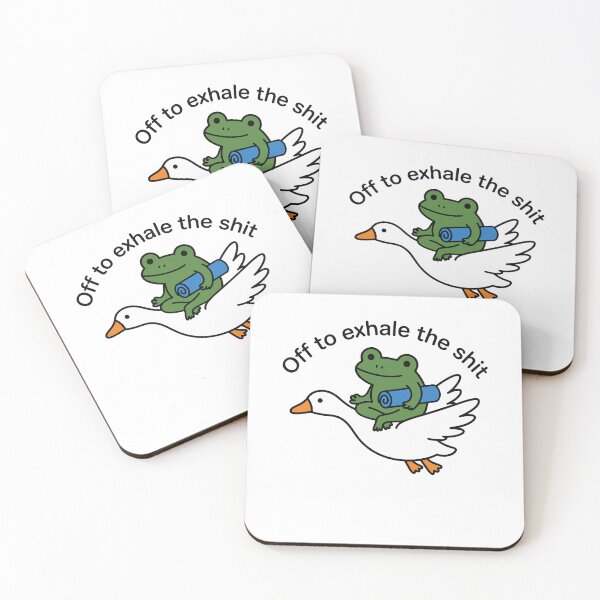 Item preview, International Yoga Day Funny Frog Yoga Lover Meme designed and sold by gunaone-design.