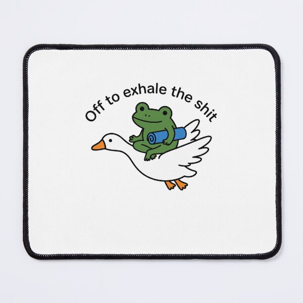 Item preview, International Yoga Day Funny Frog Yoga Lover Meme designed and sold by gunaone-design.