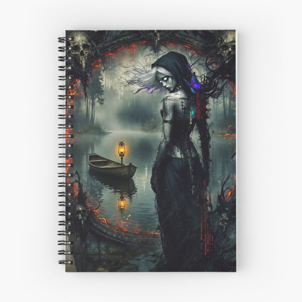 Item preview, The Dark Mirror: Gothic Skulls and Fire designed and sold by Insomnia Art Designs.