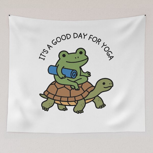 Item preview, International Yoga Day June 21 Funny Pilates and Yoga Frog Pose designed and sold by gunaone-design.