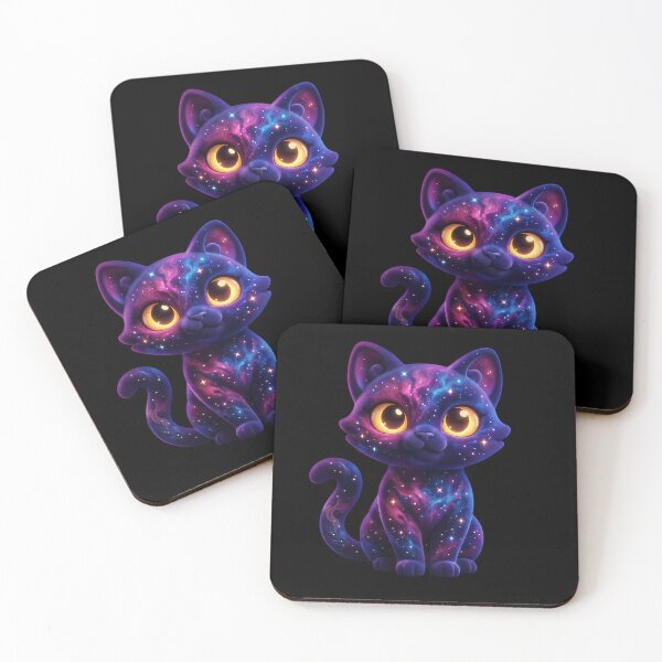 Item preview, Nyx - The Cosmic Nebula Cat Spirit Sticker designed and sold by Andreza NativeHue Oficial.
