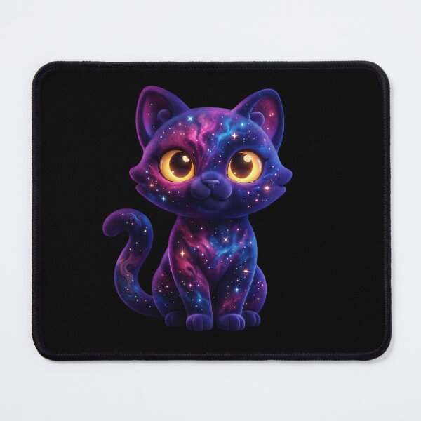 Item preview, Nyx - The Cosmic Nebula Cat Spirit Sticker designed and sold by NativeHue Oficial.