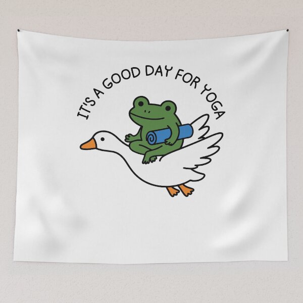 Item preview, International Yoga Day June 21 Funny Frog It's A Good Day For Yoga For Yoga Lover designed and sold by gunaone-design.