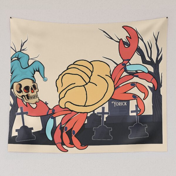 Item preview, Crab and Jester Skull designed and sold by surlycakes.