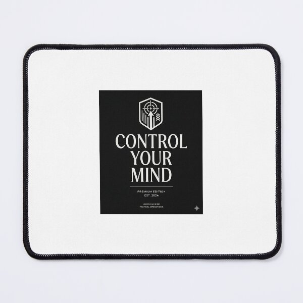 Item preview, Control Your Mind Minimalist Motivation Typography Design designed and sold by DarioTactical.
