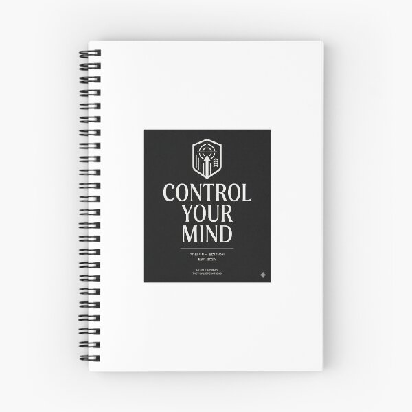 Item preview, Control Your Mind Minimalist Motivation Typography Design designed and sold by DarioTactical.