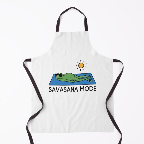 Item preview, Savasana Mode Funny Yoga and Pilates Frog Relaxation Day - International Yoga Day designed and sold by gunaone-design.